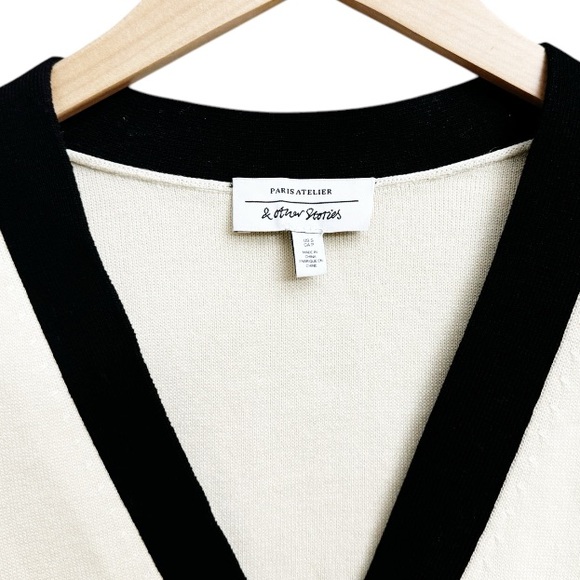 & Other Stories Cropped Button Front Cardigan - Picture 5 of 8